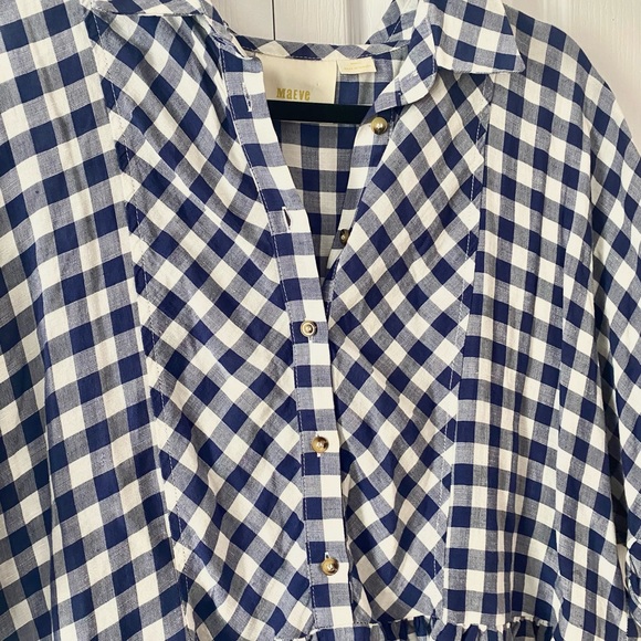 Maeve flounced gingham blouse - Picture 5 of 8